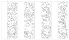 儿童卡通水彩线描涂色本