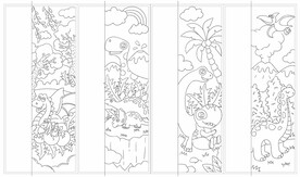 儿童卡通涂色本