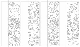 儿童卡通涂色本线稿