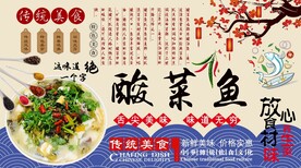 酸菜鱼背景墙