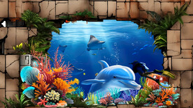 海底世界立体画