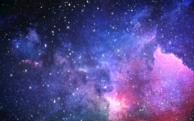 紫色宇宙星空背景墙