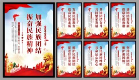 民族团结党建海报
