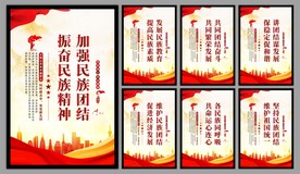 民族团结党建海报