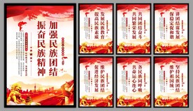 民族团结党建海报