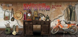 致我们即将逝去的青春背景墙壁画