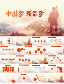 中国梦强军梦八一军事动态PPT