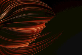 暗红色流体渐变科技线条背景