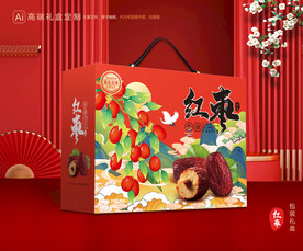 红枣包装 灰枣礼盒