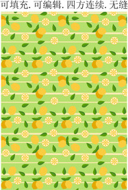 清新水果图案 夏季水果印花