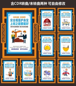 建筑工地安全生产海报