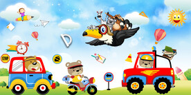 卡通儿童房小车