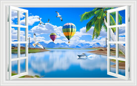 假窗风景画
