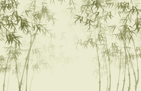 水墨竹子背景墙