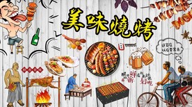 烧烤背景墙