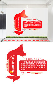 党的教育方针文化墙