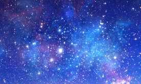 蓝色宇宙星空背景图