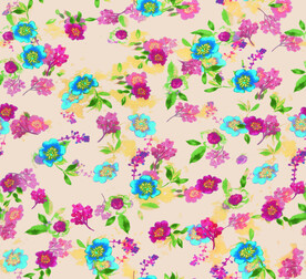 女装 乱花 数码印花