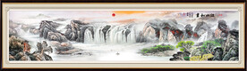 巨幅山水画