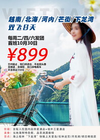 越南旅游宣传海报展板