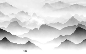 别墅 高端中式山水 TiF分层