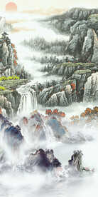 高档 简约新玄关画 TiF分层