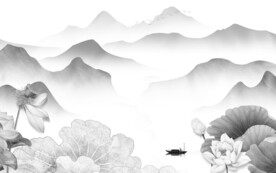 奢雅 中式高端山水 tif分层