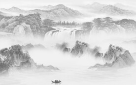 奢雅 灰色新品山水 TiF分层