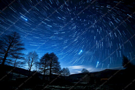 PS夜空星轨特效