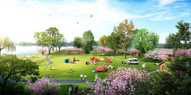 公园营地效果图