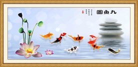 九鱼图
