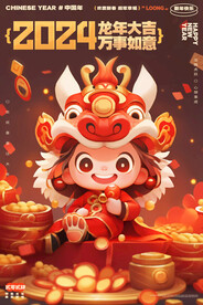 龙年大吉2024新春海报