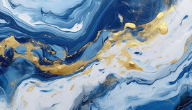 大理石蓝金背景图像