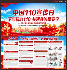 110宣传日展板