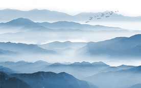 新中式水墨画意境水墨山水