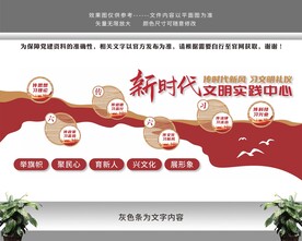 新时代文明实践站中心党建文化墙