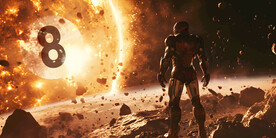 创意台球展板广告海报背景墙壁画