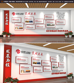 公司发展历程企业大事记文化墙