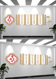 弘扬中医文化古典中医文化墙