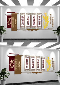 食堂餐厅餐饮文化墙