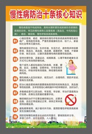 慢性病防治十条核心知识