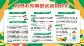 预防心脑血管疾病宣传栏