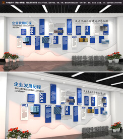 企业发展史文化墙公司形象墙