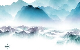 高档 简约中式山水 TIf分层