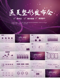 紫色大气医美整形发布会PPT