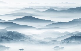 新品 客厅大气山水 Tif分层