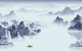 爆款 意境最新山水 TIf分层