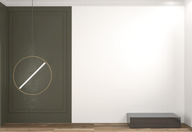 绿色直播间背景墙