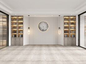 现代轻奢客厅沙发背景墙