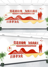 社区养老文化墙